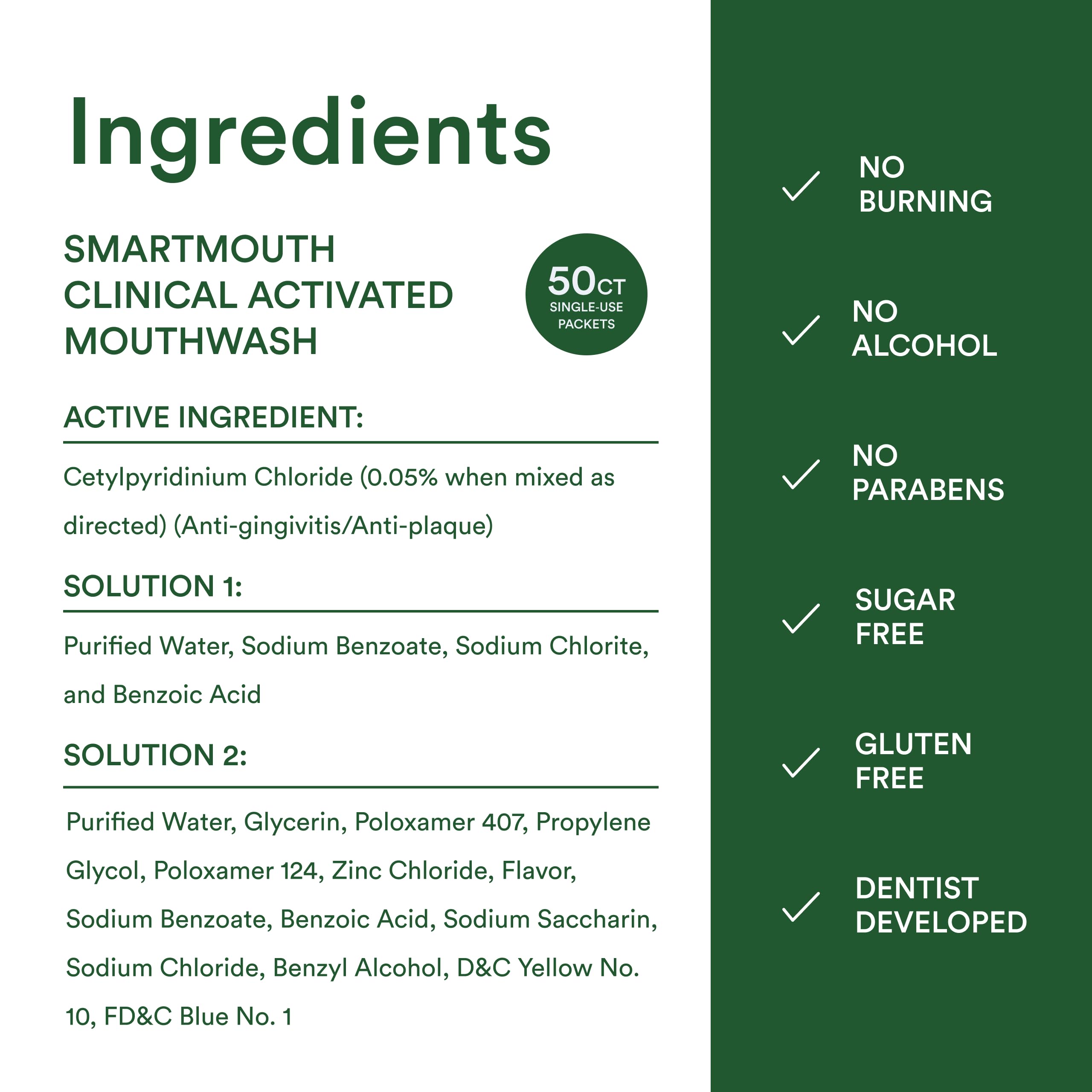 SmartMouth Clinical Rinse cap closeup emphasizing user-friendly design.