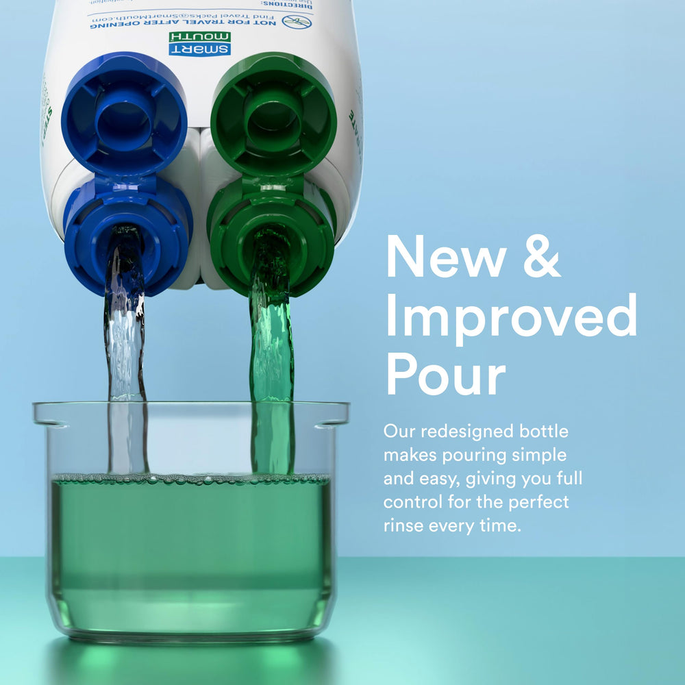 SmartMouth DDS Activated Clinical mouthwash label highlighting zinc ion formula