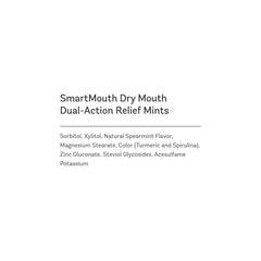 SmartMouth Dry Mouth Mints mellow mint close-up for lasting freshness