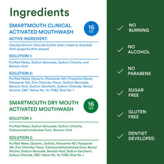 SmartMouth Dry Mouth zinc-activated mouthwash bottle soothing dryness