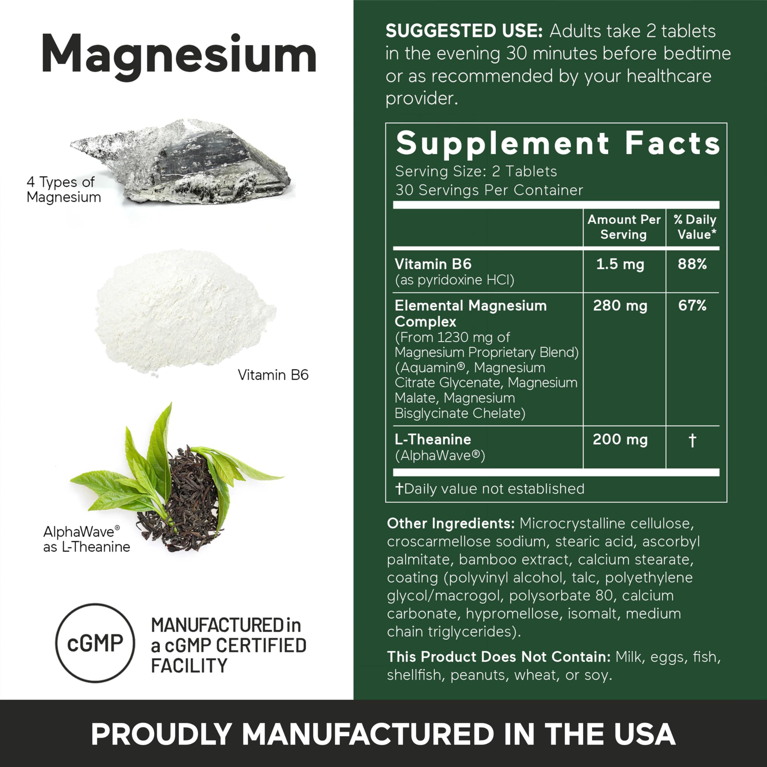 Smarter Magnesium Complex blend of glycinate, citrate, malate, marine magnesium.