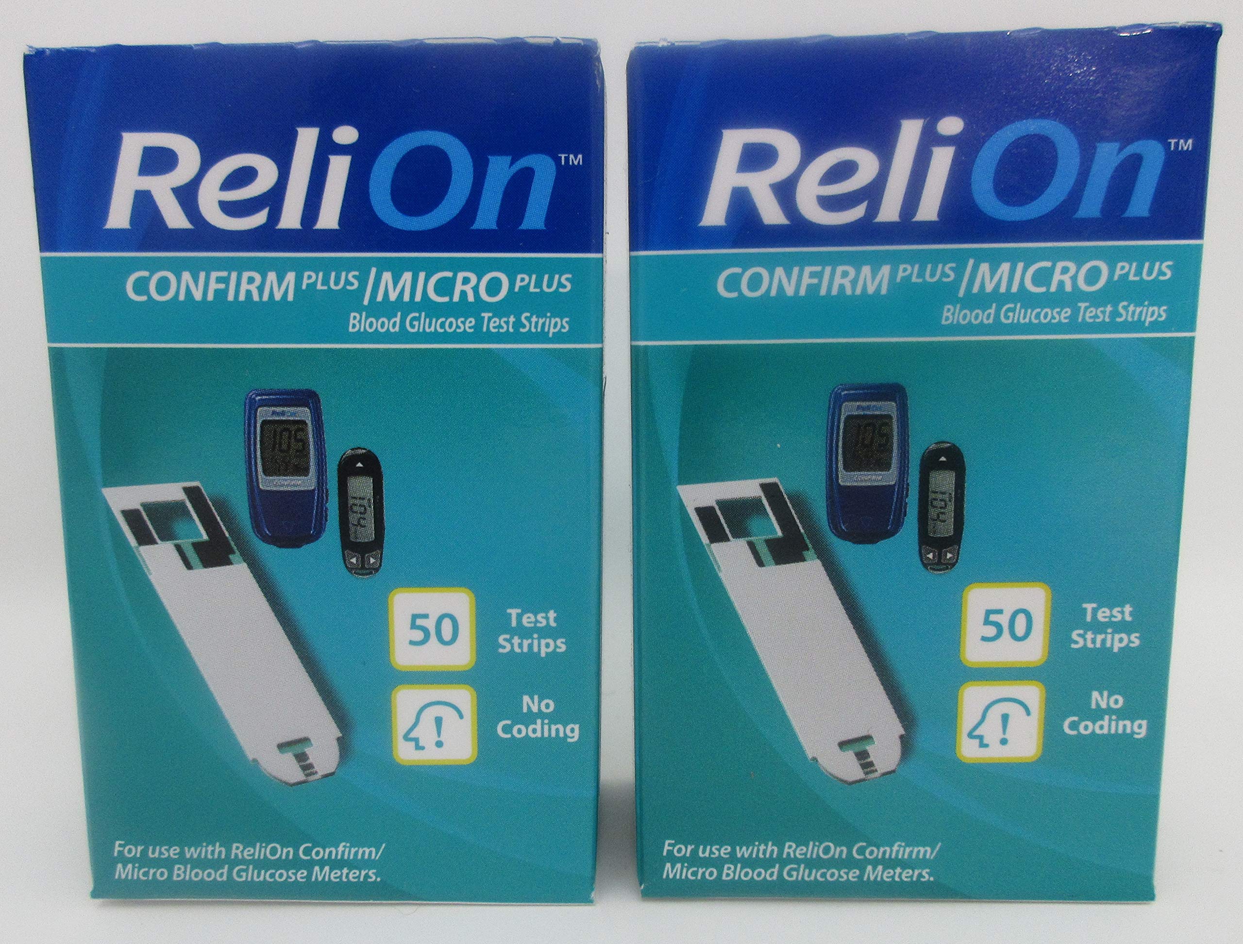 SmartRICH ReliOn Confirm Plus strips close-up showing sample absorption for quick testing