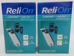 SmartRICH ReliOn Confirm Plus strips close-up showing sample absorption for quick testing