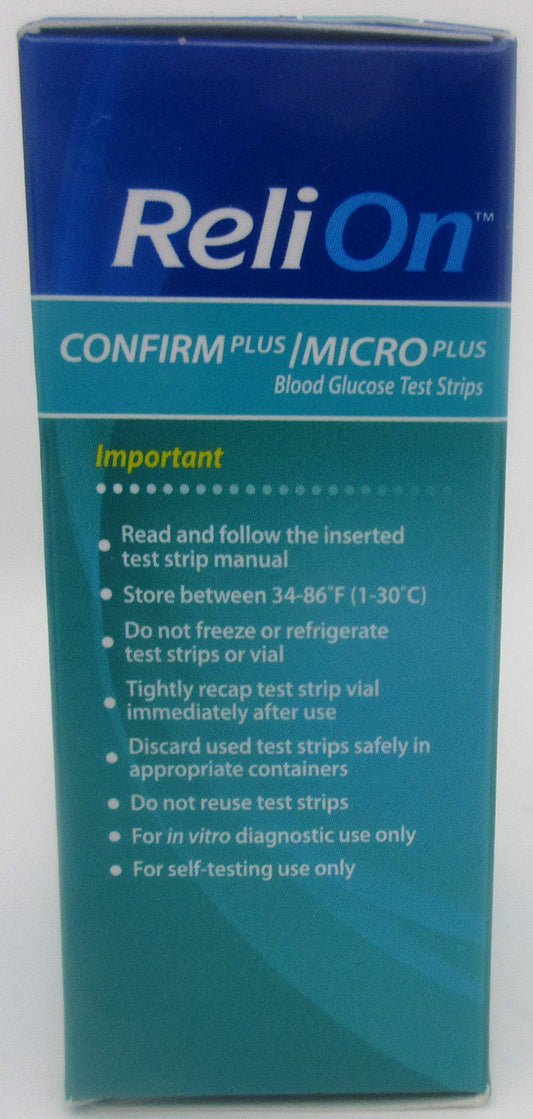 SmartRICH ReliOn Confirm Plus strips packaging with two 50-count boxes for easy storage