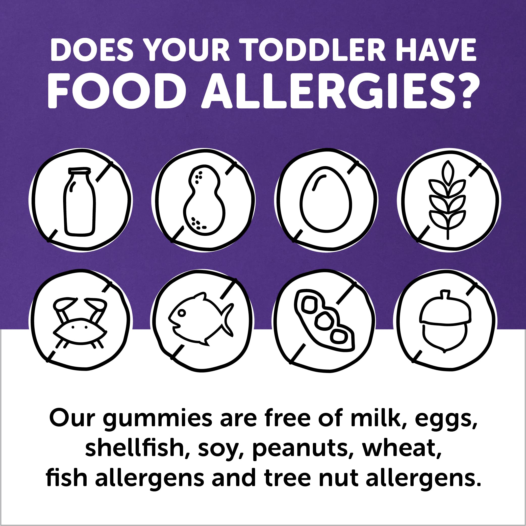 SmartyPants Toddler Multivitamin Gummies blueberry flavor close-up appealing for toddlers.