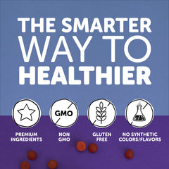 SmartyPants Toddler Multivitamin Gummies gluten-free badge close-up for sensitive diets.