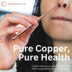 SmartYOU CopperVive face acupressure tip targets key points for relaxation.