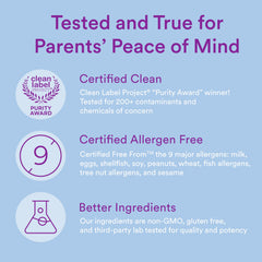 SmartyPants fiber multivitamin non GMO badge on packaging