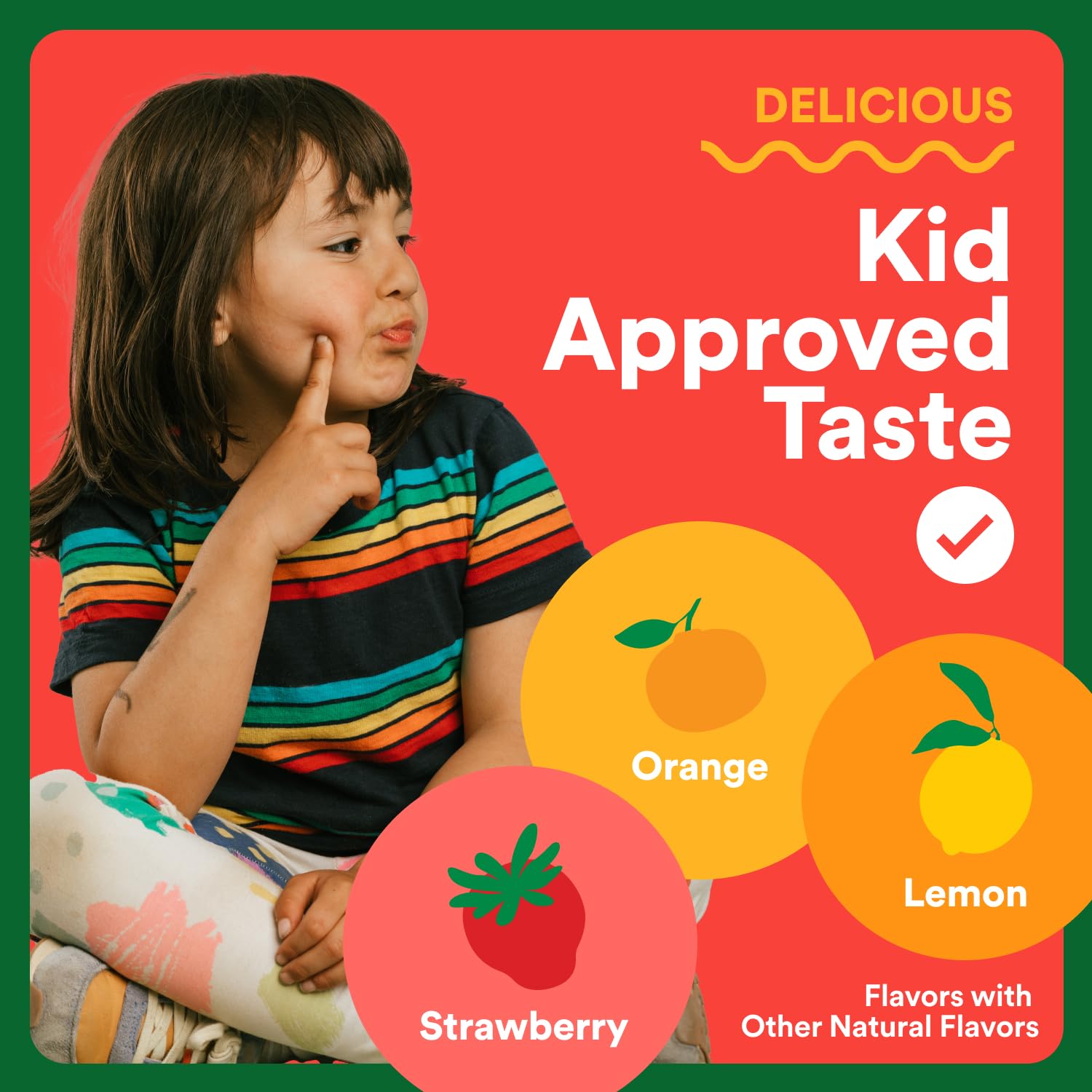 Smartypants Kids Multi Fiber lemon flavor has tangy notes