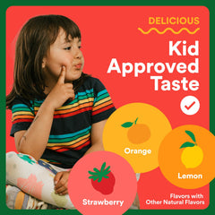 Smartypants Kids Multi Fiber lemon flavor has tangy notes
