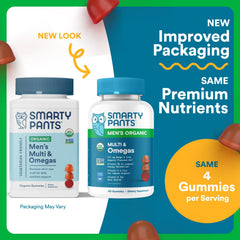 SmartyPants Gummies close-up showing fruity texture for daily nutrition