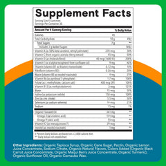 SmartyPants Organic Multivitamin label zoom with third-party testing