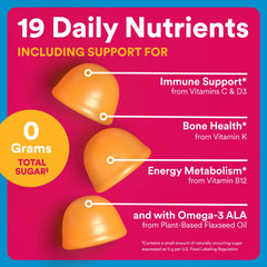 Omega-3 ALA from flaxseed oil featured in SmartyPants gummies