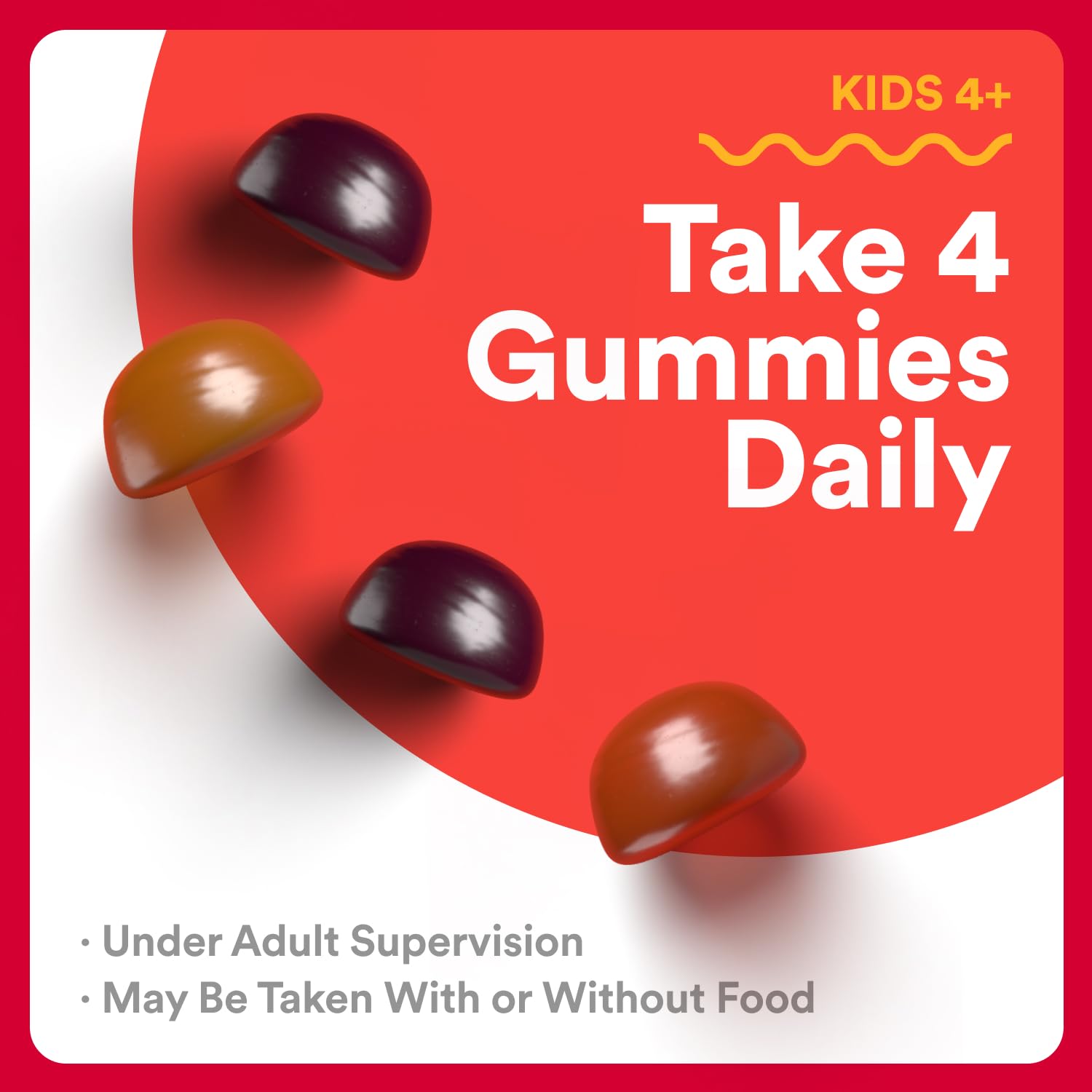 SmartyPants Organic Kids Multivitamin Gummies D3 B12 and zinc visuals.