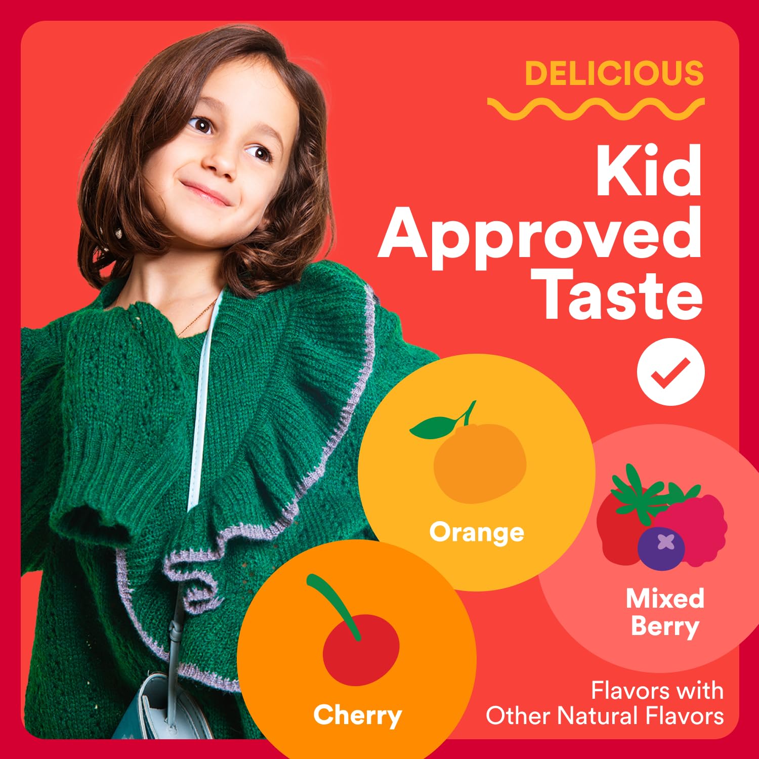 SmartyPants Organic Kids Multivitamin Gummies omega-3 icon closeup.