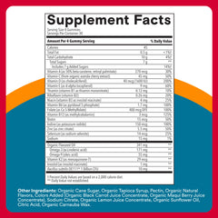 SmartyPants Organic Men’s Multivitamin Gummies close-up highlights methylcobalamin B12 for energy metabolism