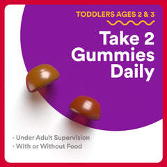 SmartyPants dosing cap shows two gummies daily guidance.