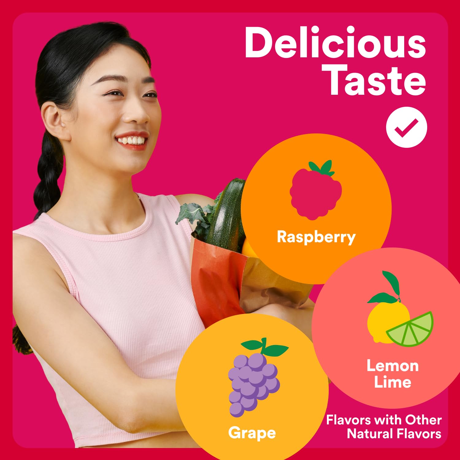 Travel-friendly serving pouch for SmartyPants gummies