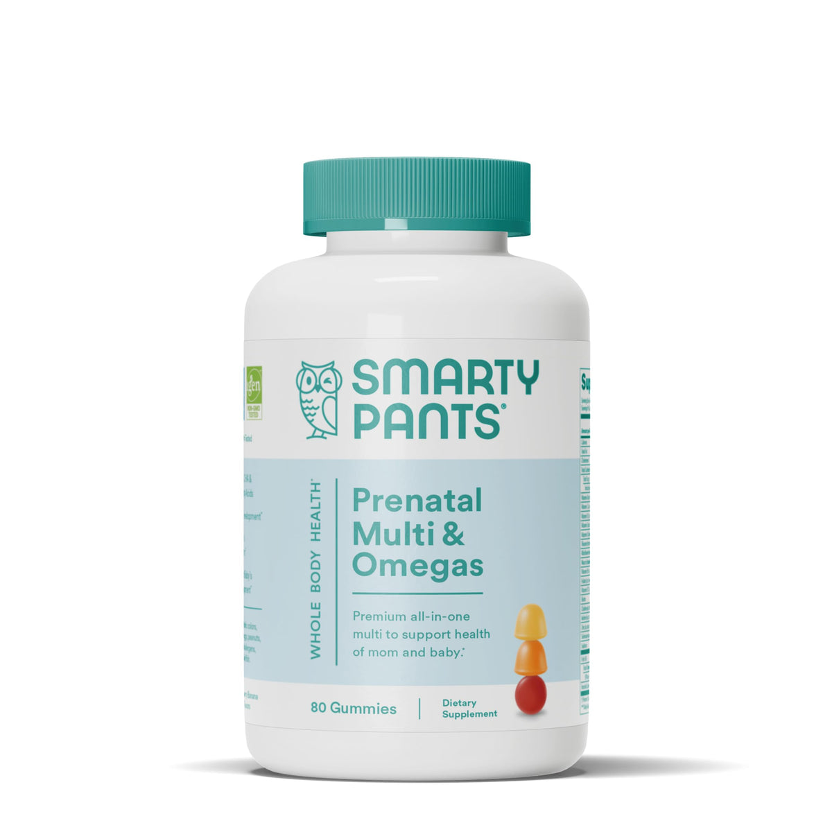 SmartyPants Prenatal vitamins bottle front view for daily prenatal nutrition