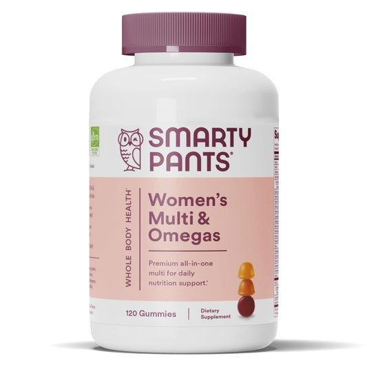 SmartyPants Women's Multivitamin Gummies bottle front view for daily nutrient support