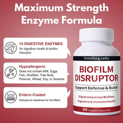 Smelling salts Biofilm Disruptor in use, pour a daily dose.