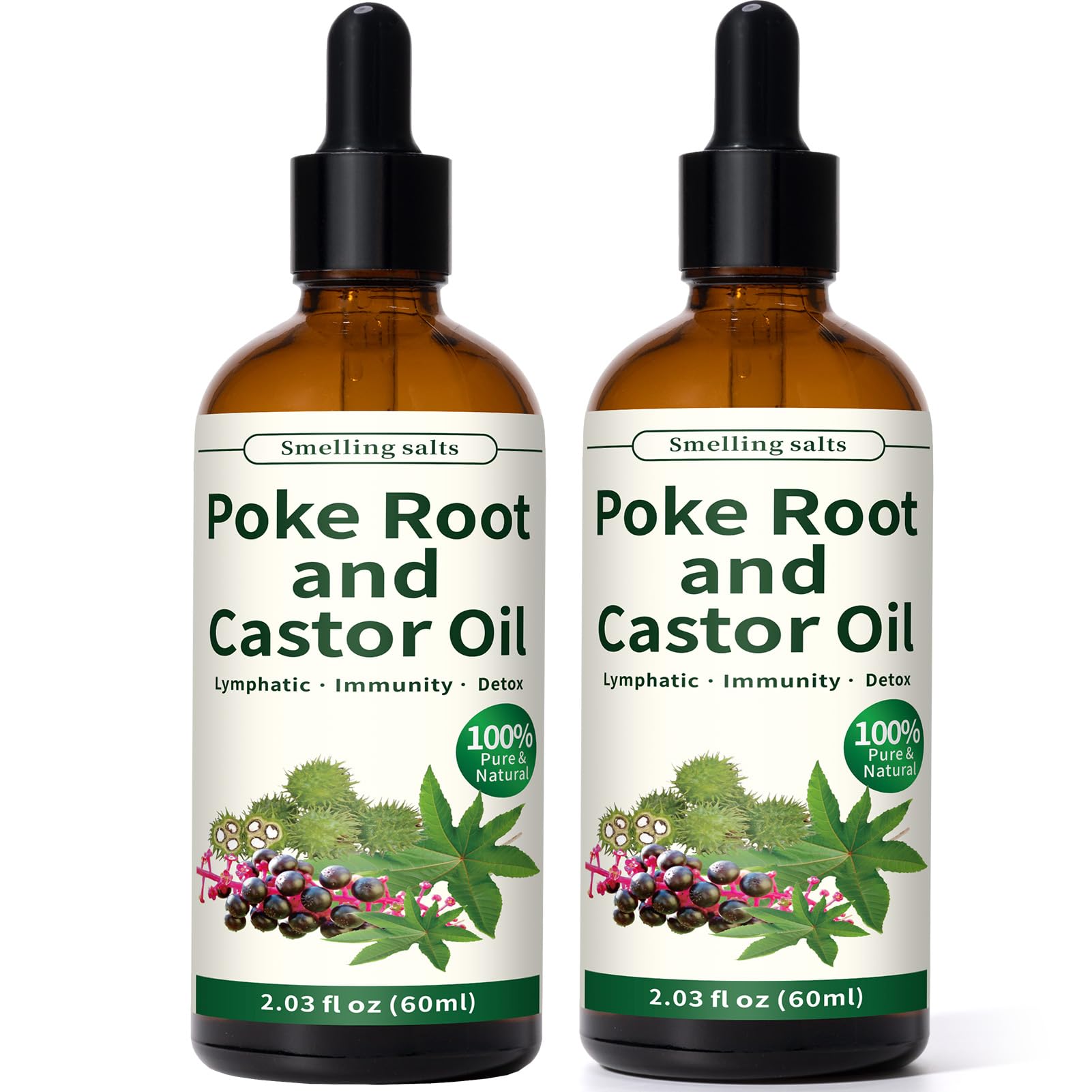 Smelling salts poke root bottle pour for quick alertness and focus