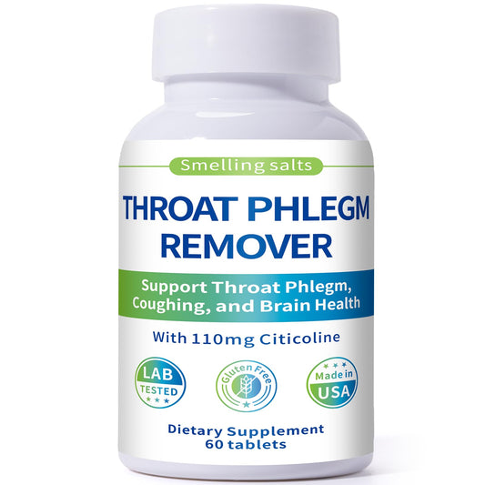 Smelling salts Throat Phlegm Remover bottle, highlighting throat comfort and daily use.