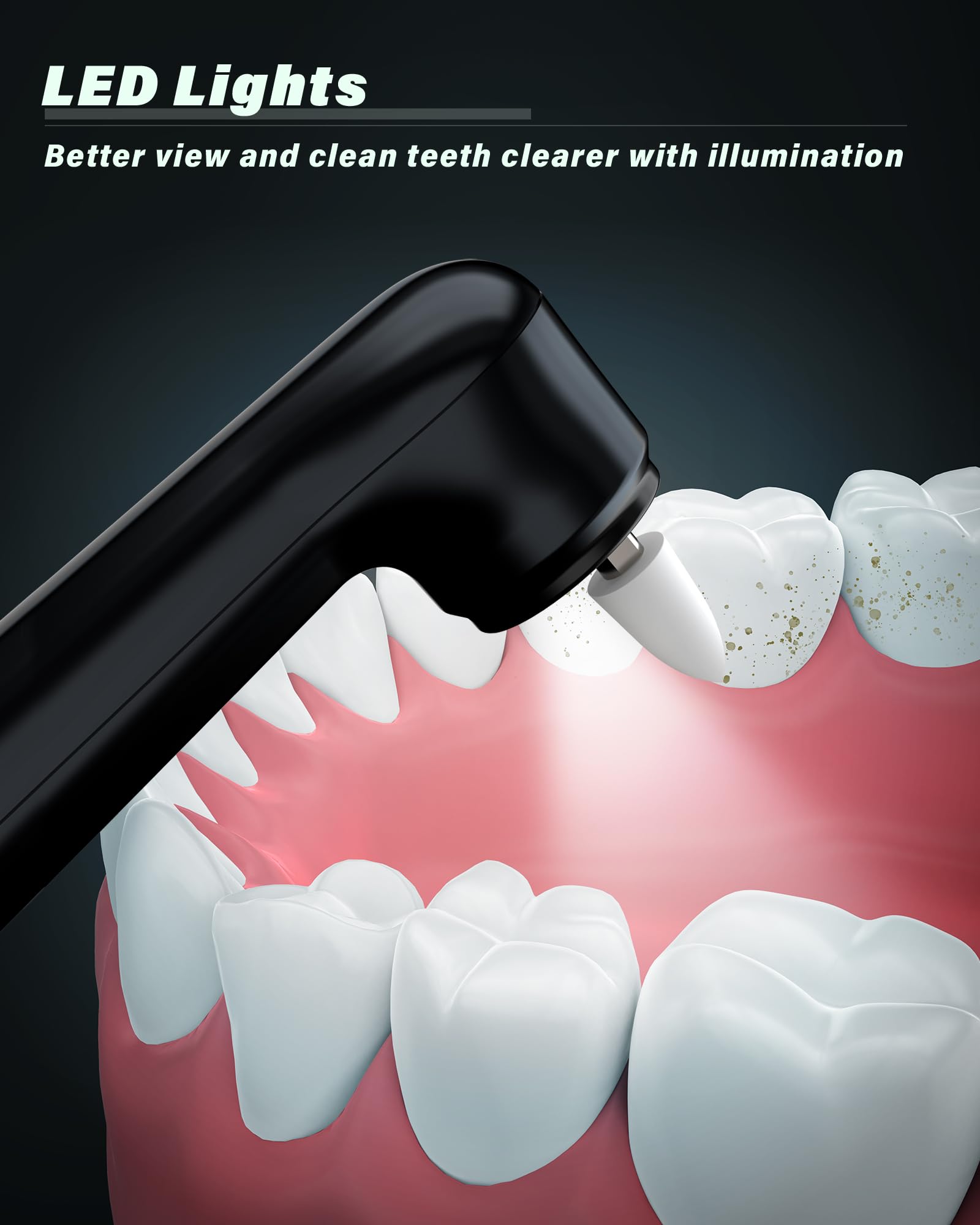 Smile-Aid IPX6 waterproof design for safe cleaning of heads.