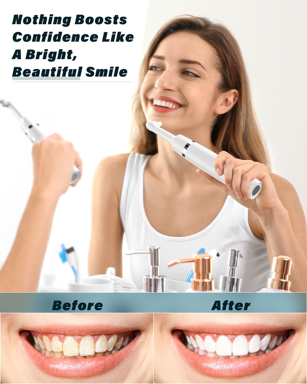 Smile-Aid Tooth Polisher head types for versatile cleaning options.