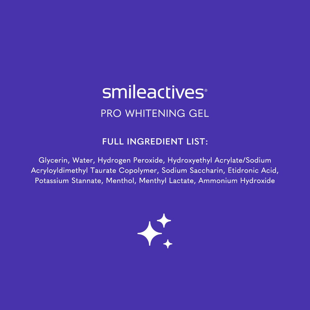 Smileactives coffee stain removal demo shows visible stain lift.