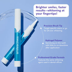 Smileactives gel tube with toothpaste demonstrates simple application