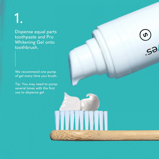 Smileactives Pro whitening foam dispersion demonstrates even coverage