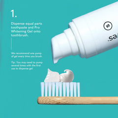 Smileactives Pro whitening foam dispersion demonstrates even coverage
