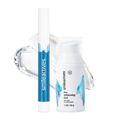 Smileactives teeth whitening kit front box for easy at-home whitening