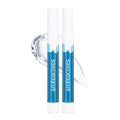 Smileactives teeth whitening pen with precision brush-tip for targeted whitening.