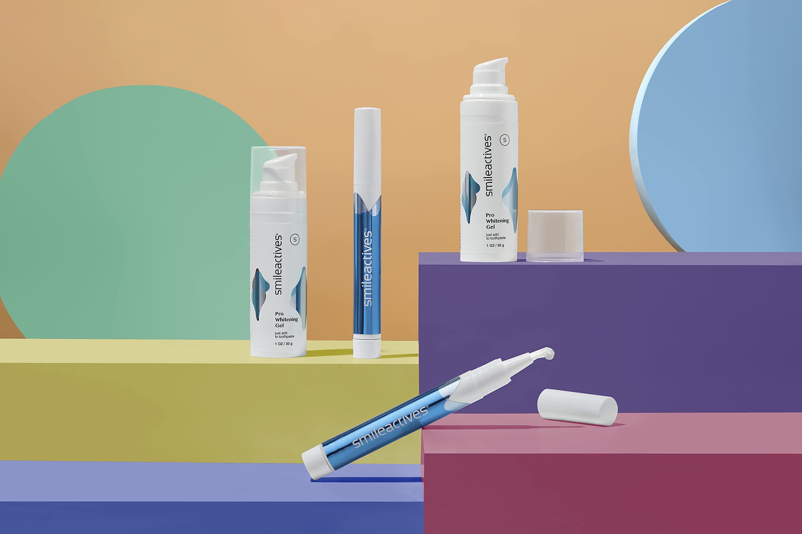 Smileactives travel-size kit packed for on-the-go whitening