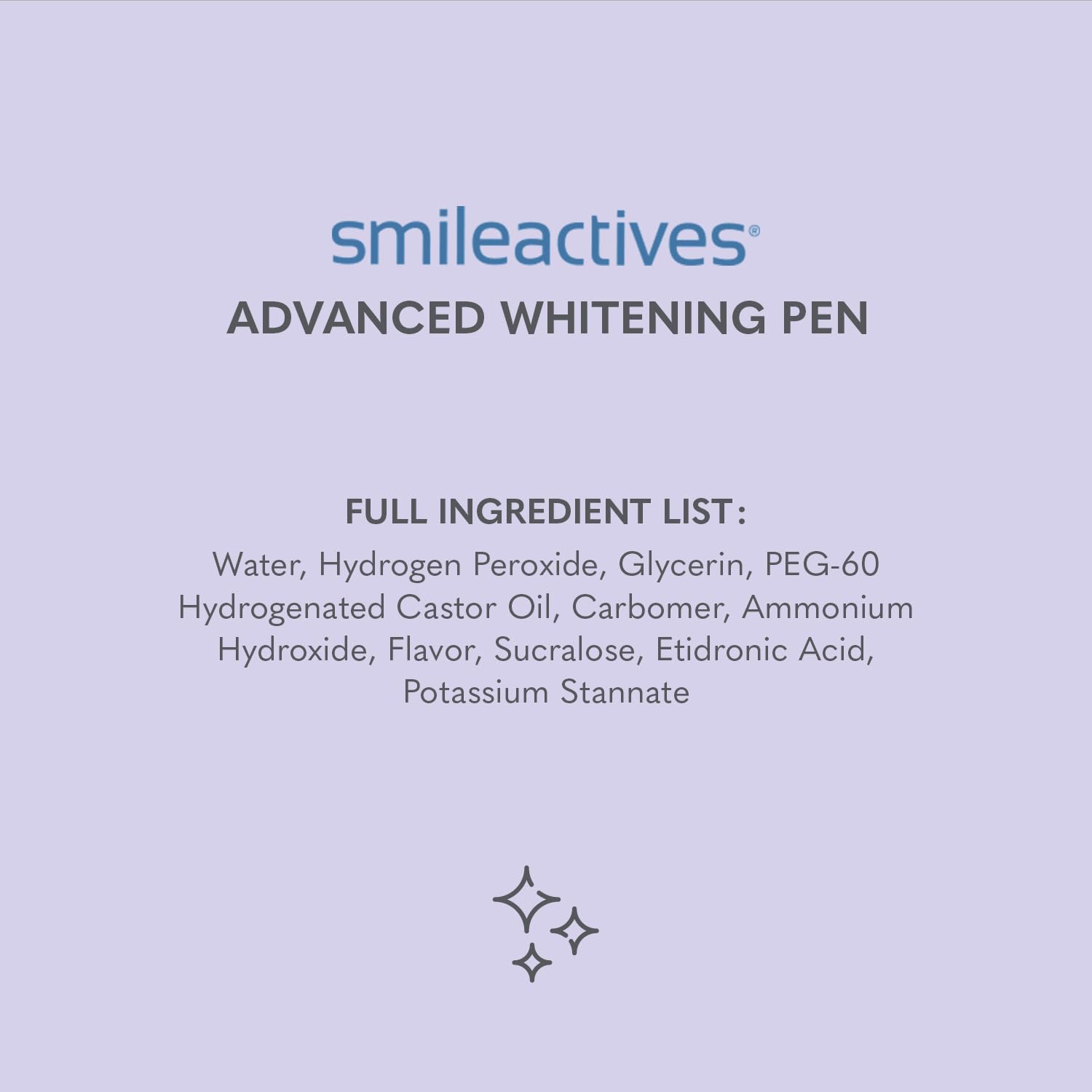 Smileactives winterberry flavor promotes a refreshing whitening experience.