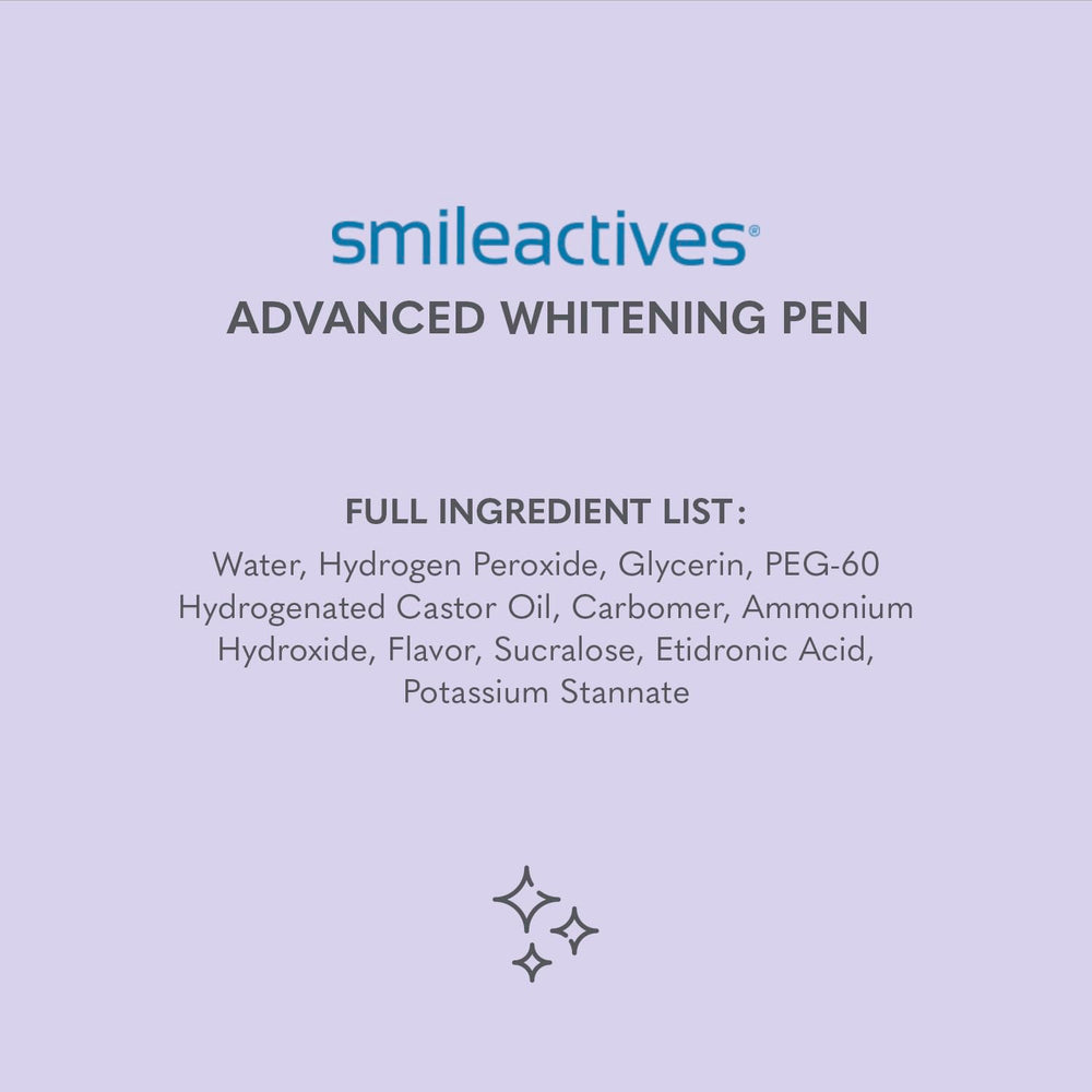 Smileactives winterberry flavor promotes a refreshing whitening experience.
