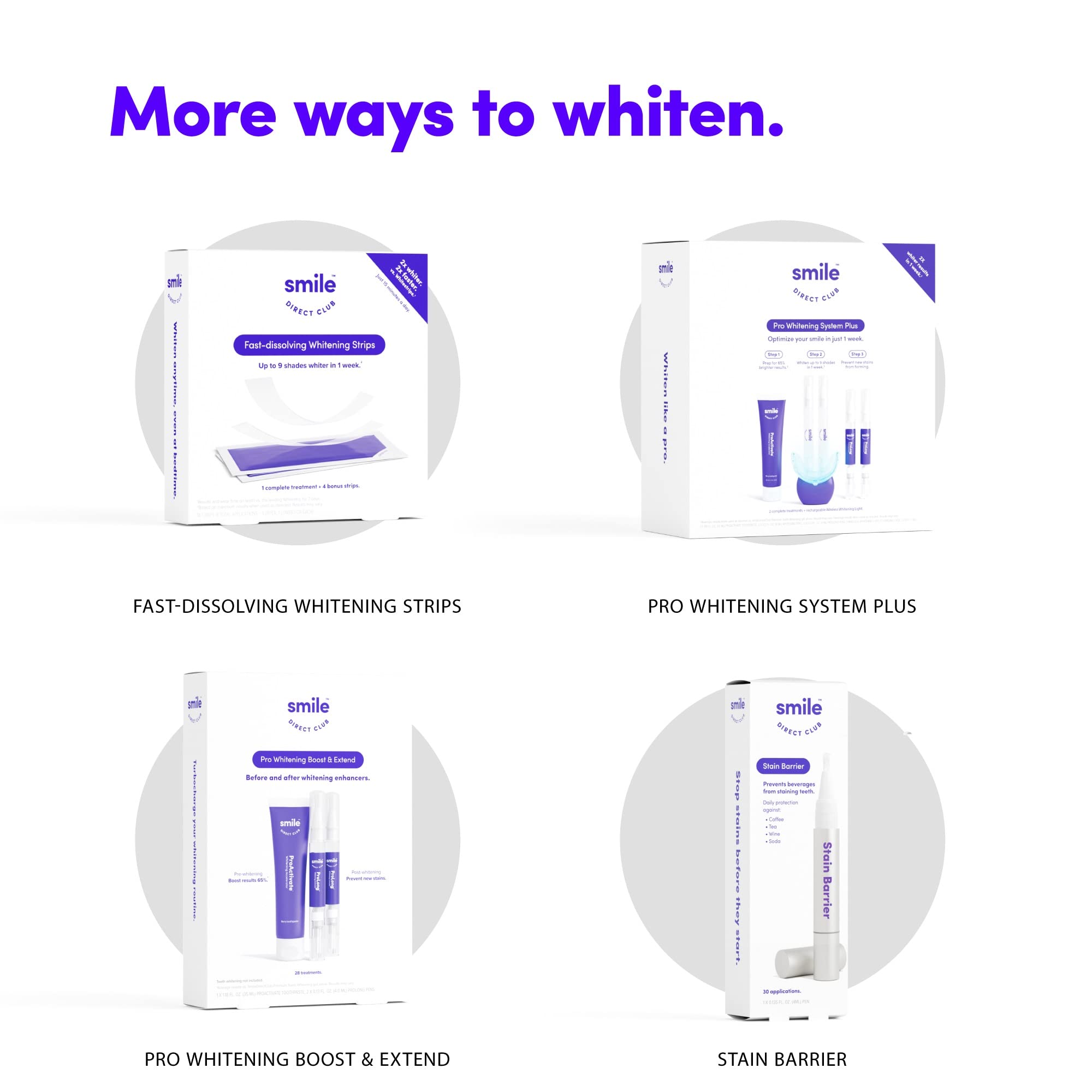 SmileDirectClub cool mint flavor enhances the whitening experience.