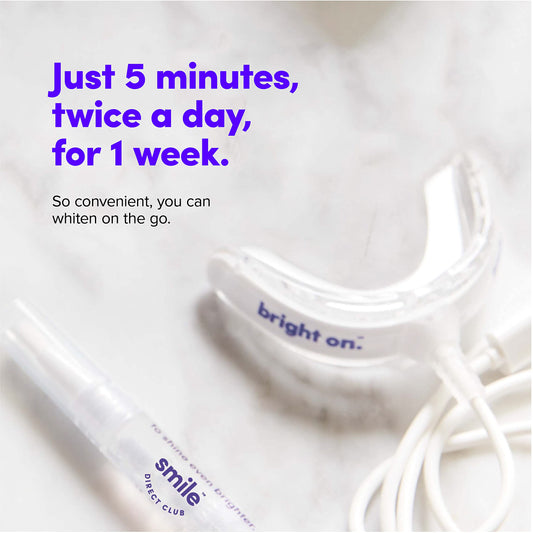 SmileDirectClub gel pen four-pack for convenient at-home whitening sessions.
