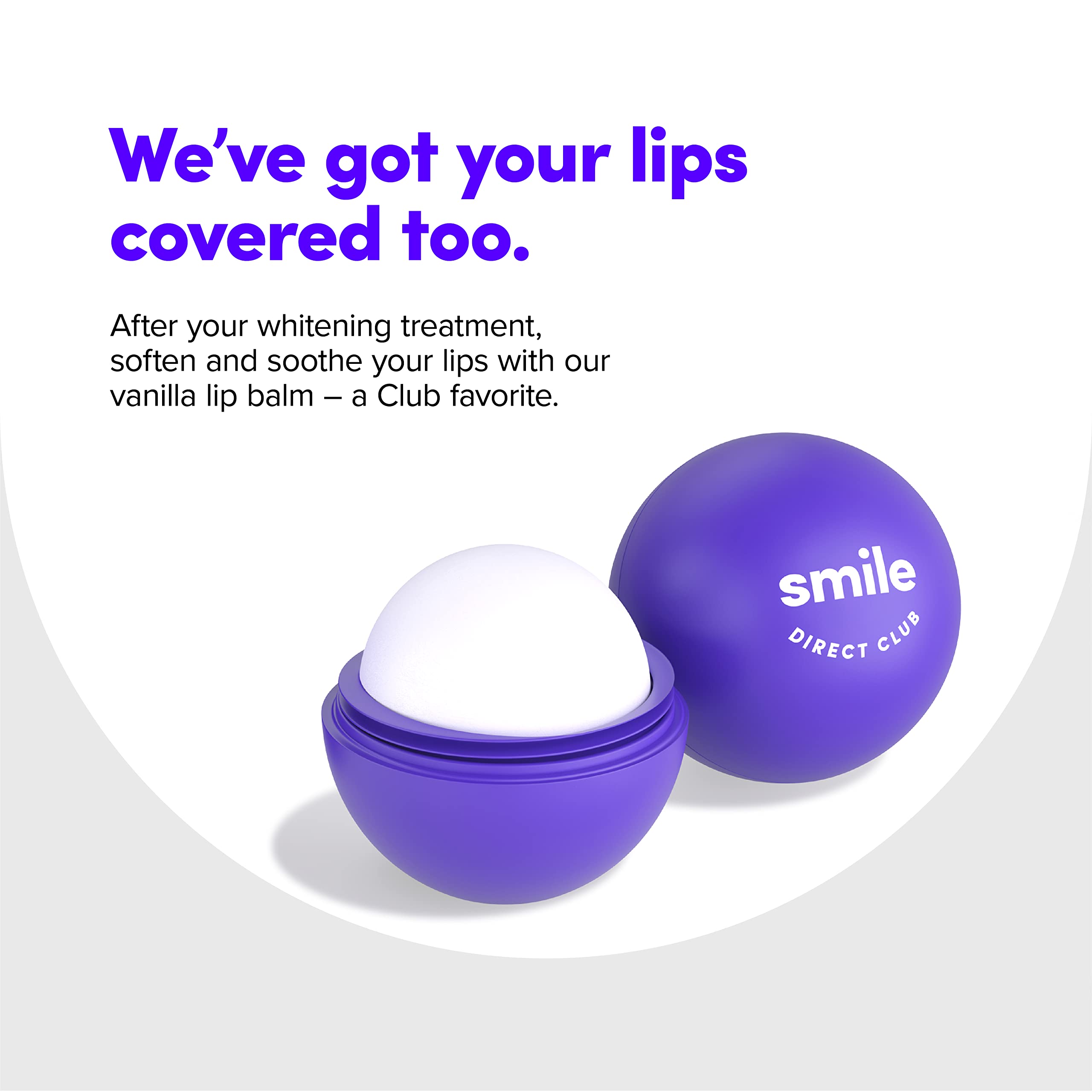 SmileDirectClub packaging box displays included items for easy setup.