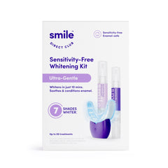 SmileDirectClub wireless 20-LED light powers gentle whitening for brighter smile.