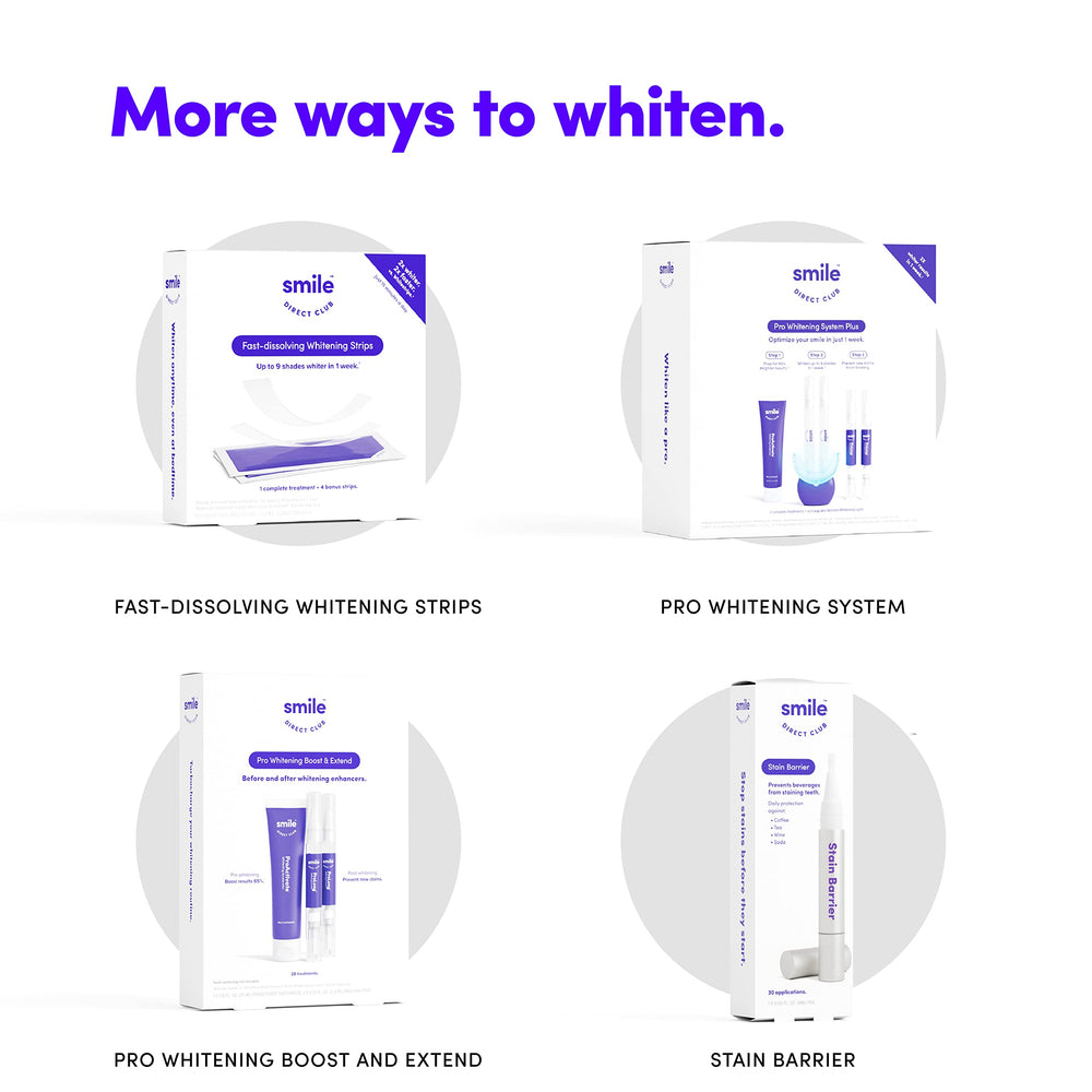 SmileDirectClub results: brighter smile after regular at-home use.