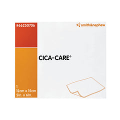 Smith & Nephew CICA-Care silicone gel sheet on scar for discreet wear.