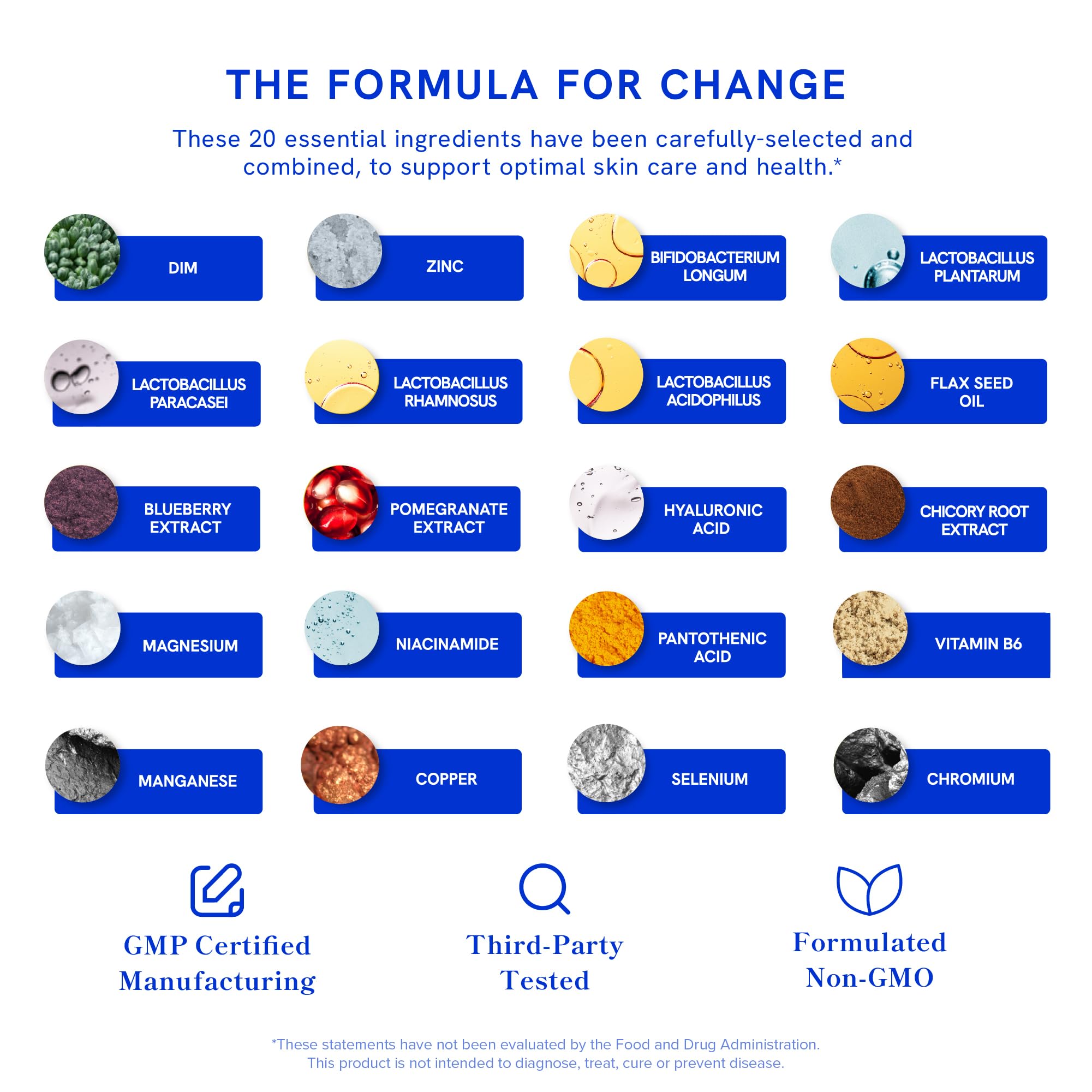 SMNutrition Clear Skin bottle daily usage visual suggesting consistency and hydration support.