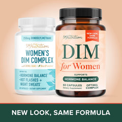 SMNutrition DIM ingredients with spinach, kale, broccoli sprouts for veggie power