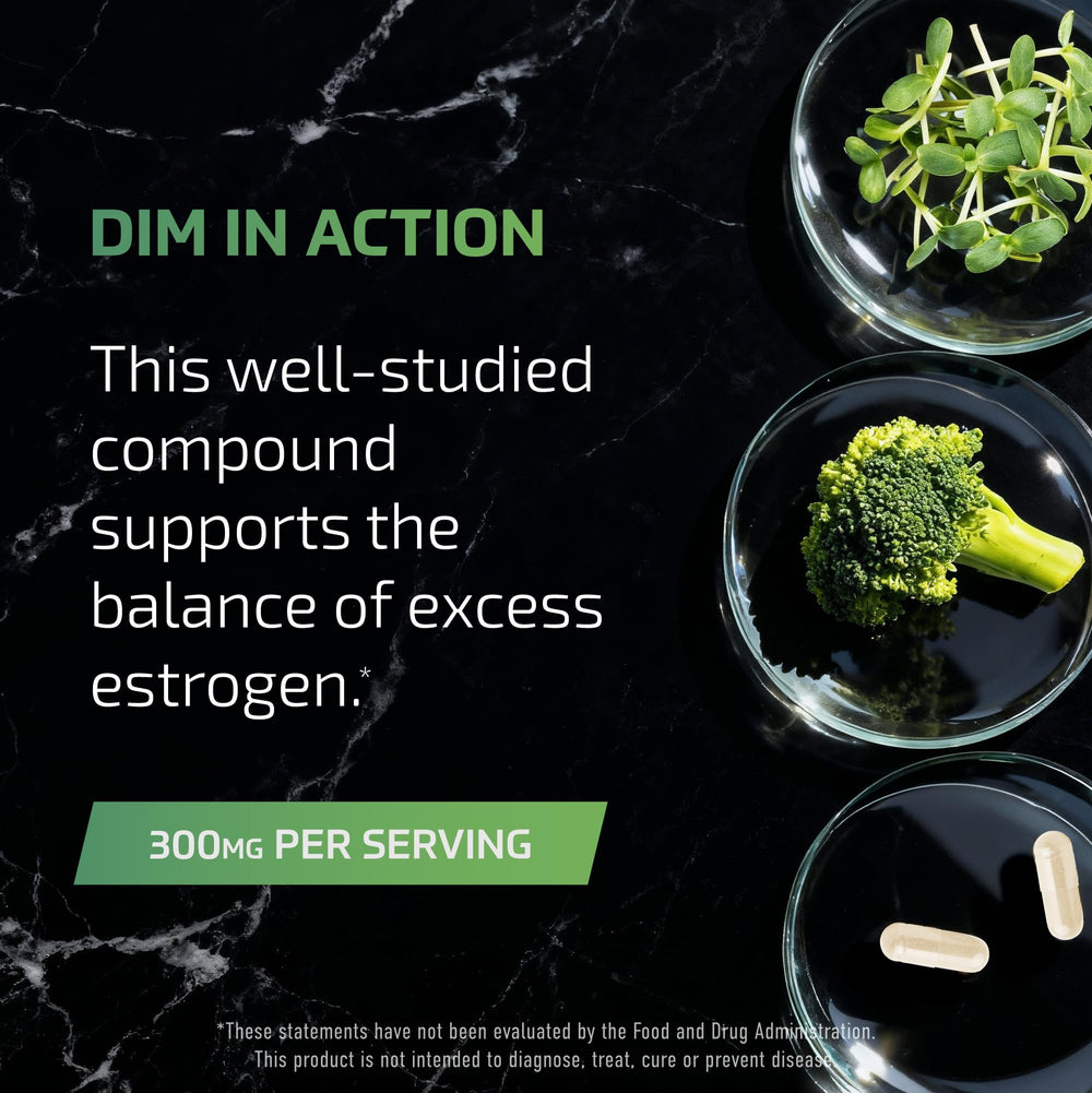 Vegan certification badge on SMNutrition DIM packaging