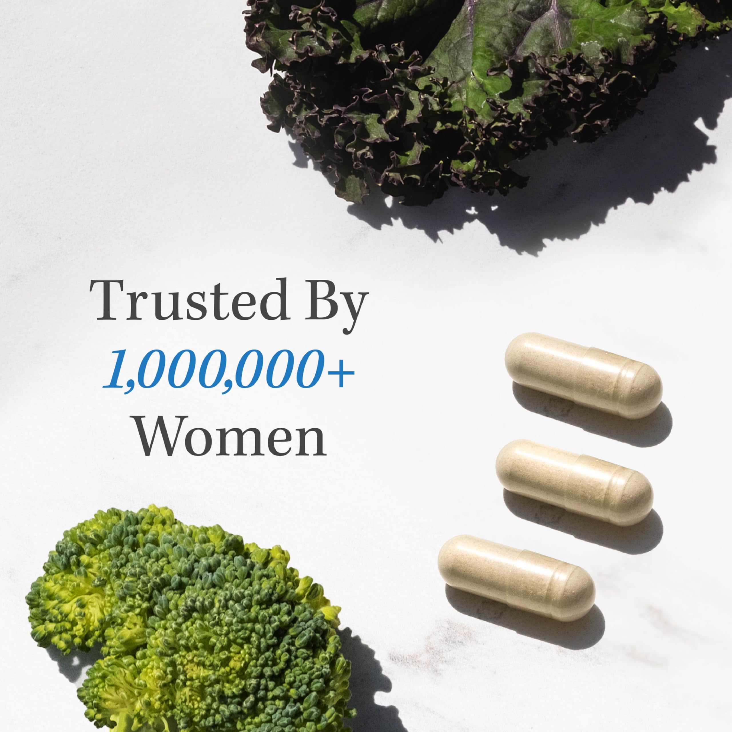 SMNutrition DIM200 pouring capsules scene suggests simple daily ritual