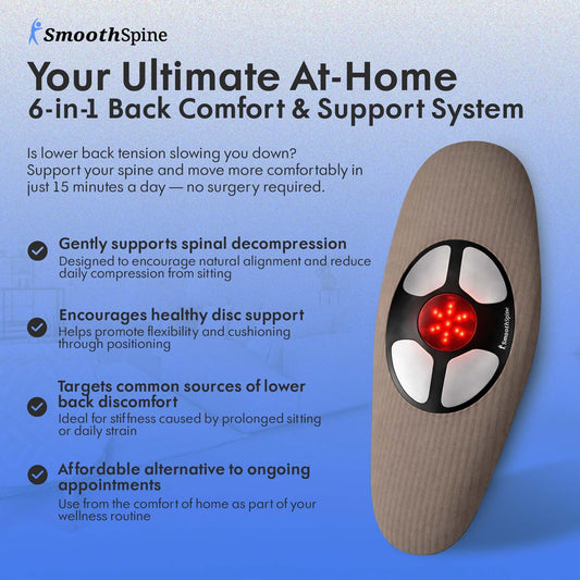 SmoothSpine Multi Therapy Pro remote control view for customizable comfort during sessions
