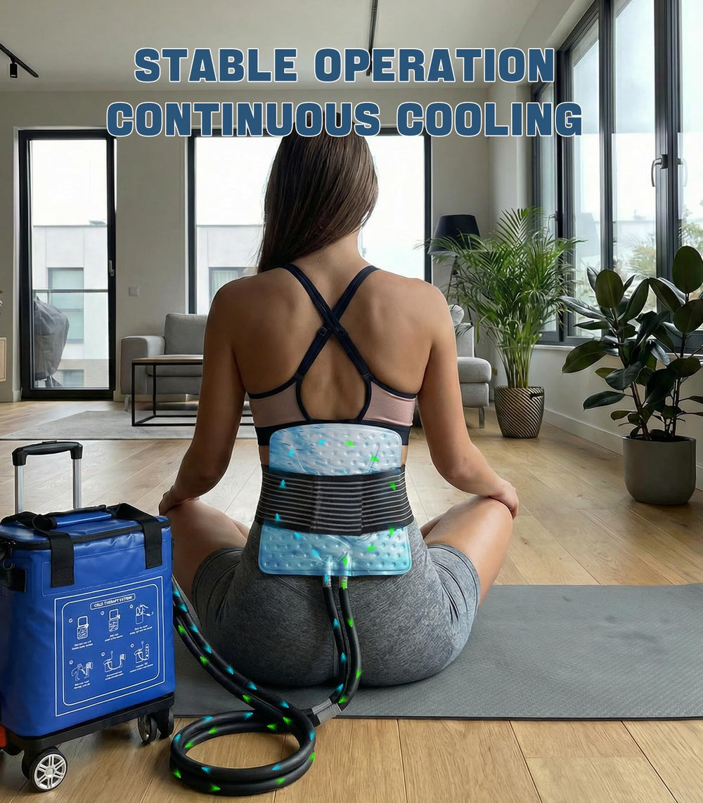 Smusrks 20L tank enabling long cooling sessions for extended recovery moments.